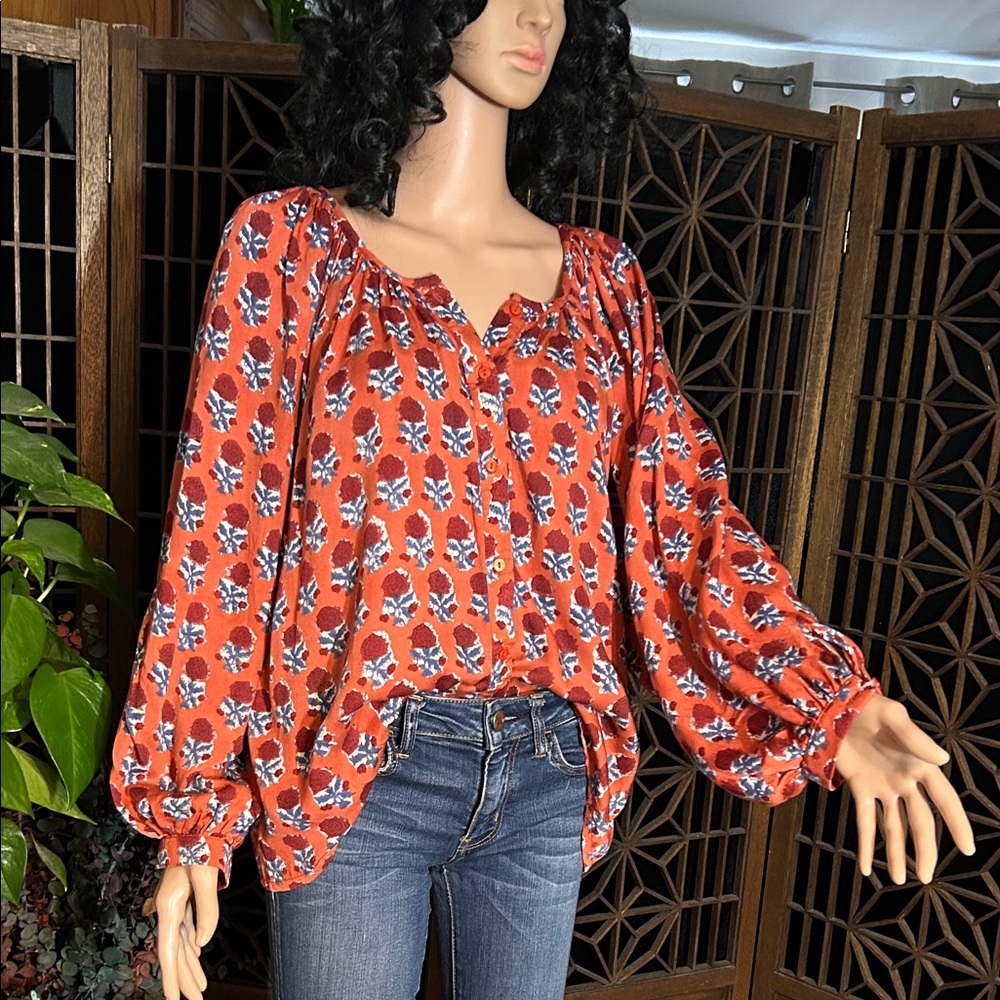 PEASANT TOP MADE IN INDIA XL